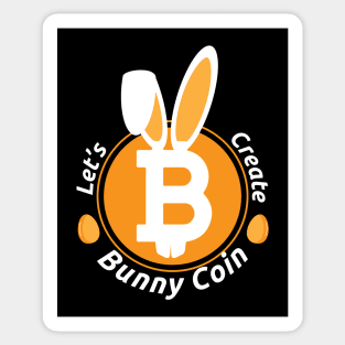 Bitcoin Bunny Coin Funny Easter Egg Cryptocurrency Sticker